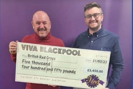 Viva Blackpool raised £5,450 for the Red Cross in Ukraine