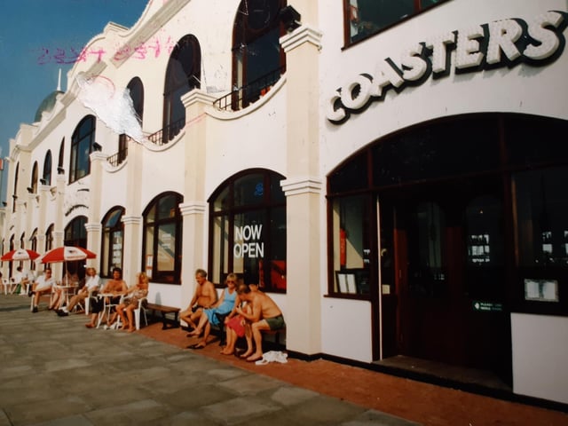 Coasters on the Pleasure Beach's Ocean Boulevard in 1991. Looks like it was a hot one...