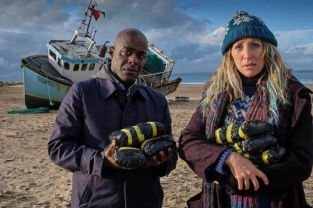 Paterson Joseph and Daisy Haggard star in the new BBC comedy-thriller Boat Story (Picture: BBC/Two Brothers/Matt Squire)