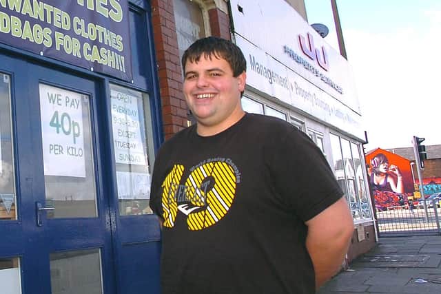 Young entrepreneur Gareth Robb previously Cash 4 Clothes on Regent Road, Blackpool.