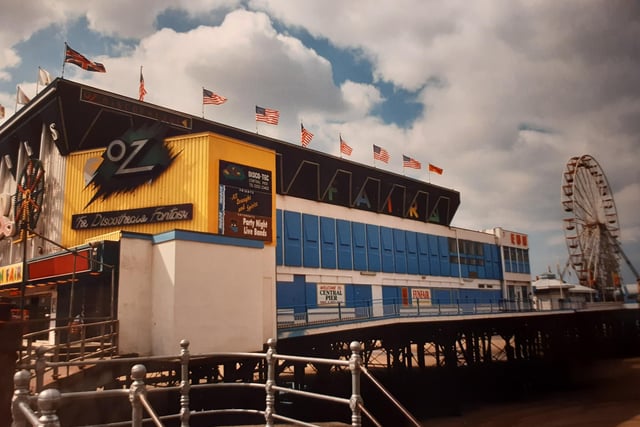 Central Pier in the 1990s - the big wheel in the background and remember Oz nightclub?