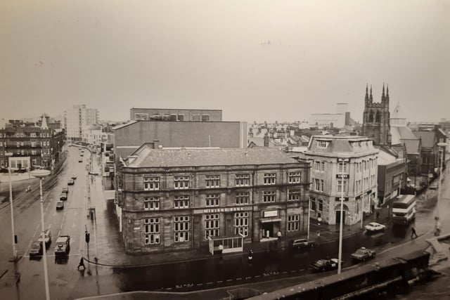 On the back of this 1984 picture it says 'Blackpool Talbot Road conservation area'. Midland Bank is firmly in focus