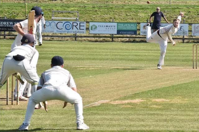 Matt Grindley claimed eight wickets when Blackpool defeated Fulwood and Broughton at the start of July Picture: Julian Brown