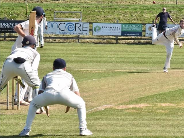 Matt Grindley claimed eight wickets when Blackpool defeated Fulwood and Broughton at the start of July Picture: Julian Brown