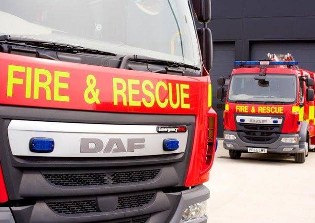 Four fire engines attended an outbuilding fire in Blackpool early this morning.