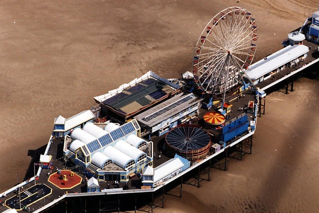 A great aerial shot of Central Pier - complete with the big wheel