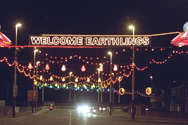 The welcome sign was a favourite memory. This was in 1999 - year of the alien lights