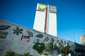 A general view of Grenfell Tower, west London on Thursday, February 6, 2025.