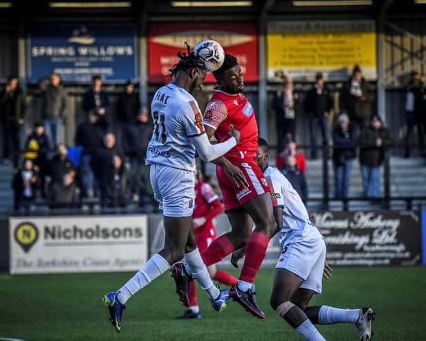 Mo Faal was on the scoresheet. Photo: Steve McLellan