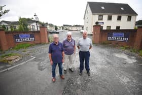 Residents at Westend Residential Park on Blackpool Road are in limbo with the site's owners who have demanded fee rises but have done no maintenance for years. Pictured are Alan Haworth, Dave Burrows and Alan Grundy
