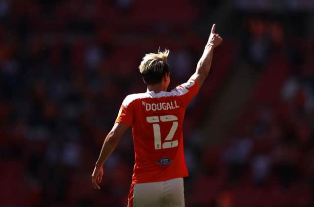 Kenny Dougall of Blackpool. (Photo by Catherine Ivill/Getty Images)