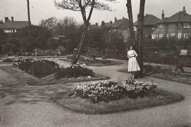 Victoria Road Gardens, the girl in the picture is Barbara Jackson