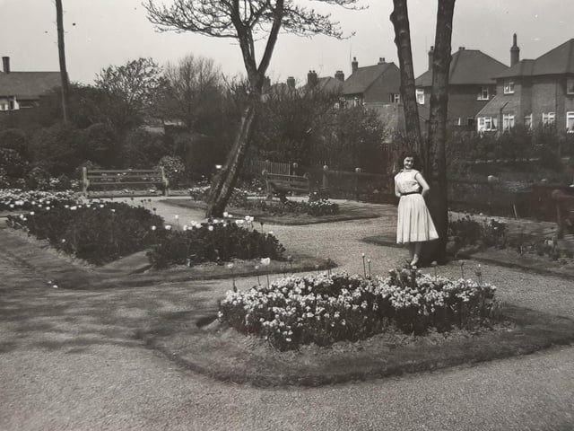 Victoria Road Gardens, the girl in the picture is Barbara Jackson