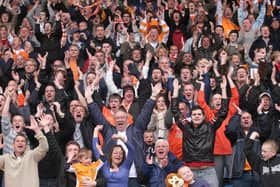 Just under 2,500 Blackpool fans made the trip to the John Smith's Stadium, then known as the Galpharm