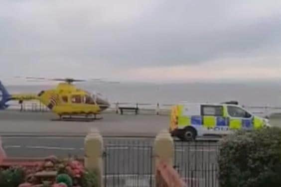 Air ambulance was called to a collision involving a 13-yea-old boy on an e-bike