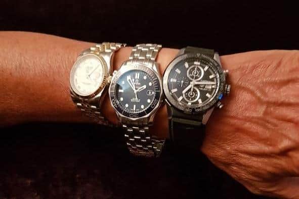 Luxury watches acquired through this fraud (Credit: Crown Prosecution Service)