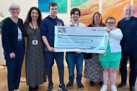 Representatives from Sam's Place were presented with a cheque following a concert by Encore Singers at Poulton Methodist Church