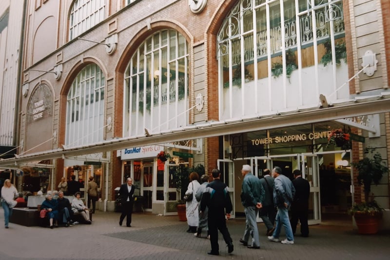 The Tower Shopping Centre in Bank Hey Street is long gone. It housed several smaller shops and is now Primark