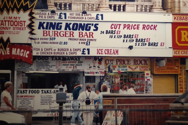 King Kong's Burger Bar - it was £1 for a quarter pounder! July 1995...