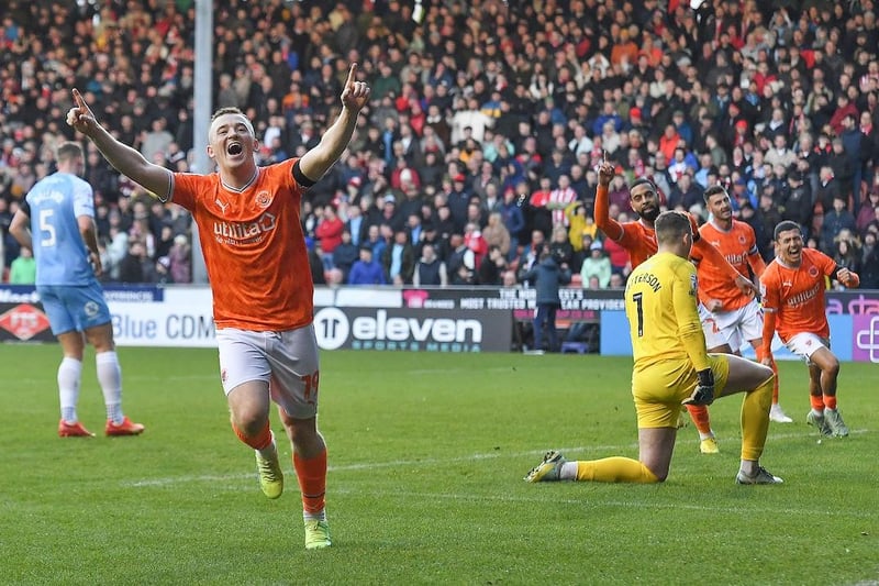 Shayne Lavery capped off Blackpool's strong first-half performance with a well-taken goal