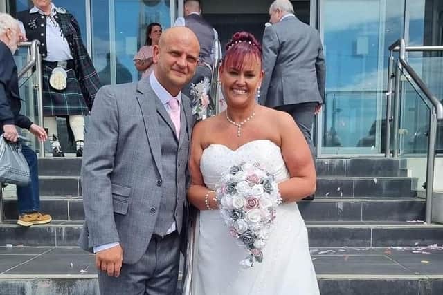 Mandy Hunter Wallwork married Nicholas Wallwork at the Tiffany's Hotel in Blackpool