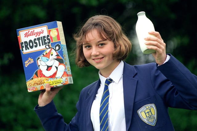 Hodgson High School pupil and Frosties star Danielle Naylor, 1997