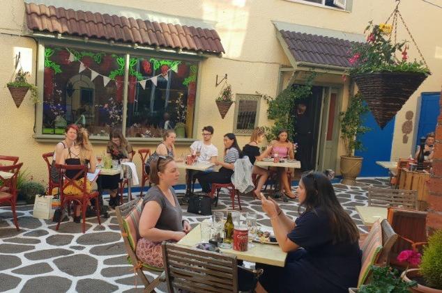 The Cafe Bar on Winckley Street, Preston, has a rating of 4.5 out of 5 from 862 Google reviews and offers outside dining