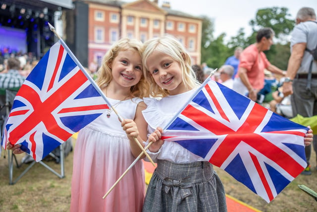 Layla Hague and Amelia Cuffe at the Lytham Proms concert at Lytham Hall