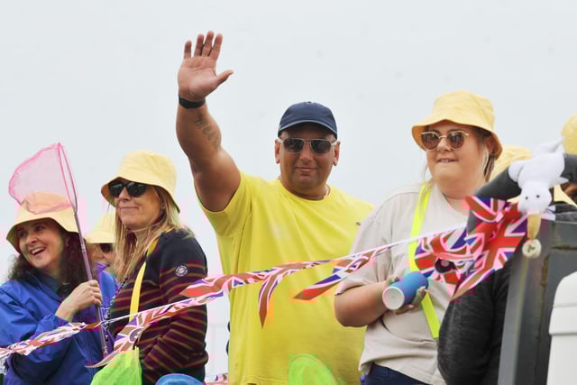 People lined the streets to watch the parade of floats and fancy dress at the Fleetwood Carnival 2022.