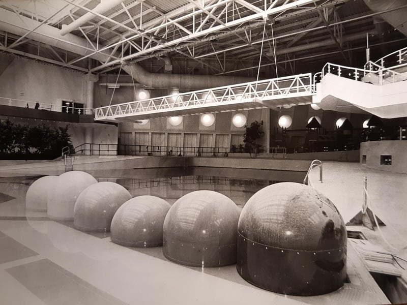 These domes were a feature of the wave pool