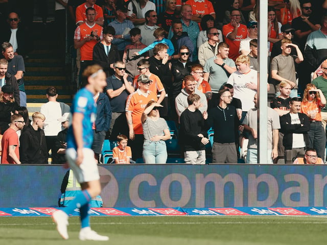 Seasiders supporters packed out the away end at Stockport.