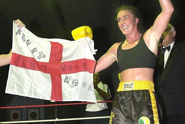 Boxer Jane Couch was born in Fleetwood competed professionally from 1994 to 2007. She became the first licensed female boxer in the United Kingdom in 1998, and won numerous world titles. She has since become a boxing promoter