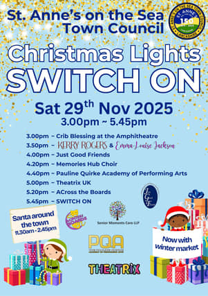 St. Anne's on the Sea Christmas Lights Switch On Schedule 2025