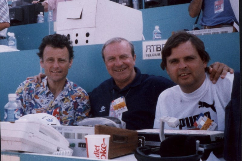 World Cup Final USA Commentary Team, Mike Ingham, Jimmy Armfield and Alan Green