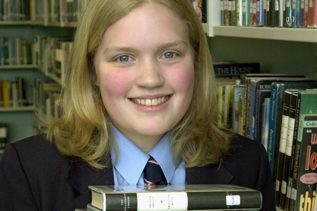 Charlotte Murray choosing Lancashire Children's Book of the Year