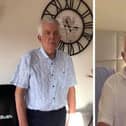 Before and after shots of Dave Page, 72, from South Shore, who lose three and a half stone and has maintained a healthy weight since