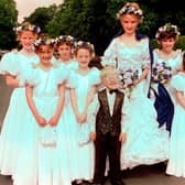 Lytham Club Day, 1998 - Rose Queen Megan Porter (11) with her retinue