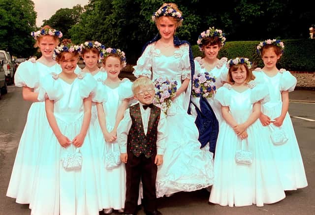 Lytham Club Day, 1998 - Rose Queen Megan Porter (11) with her retinue