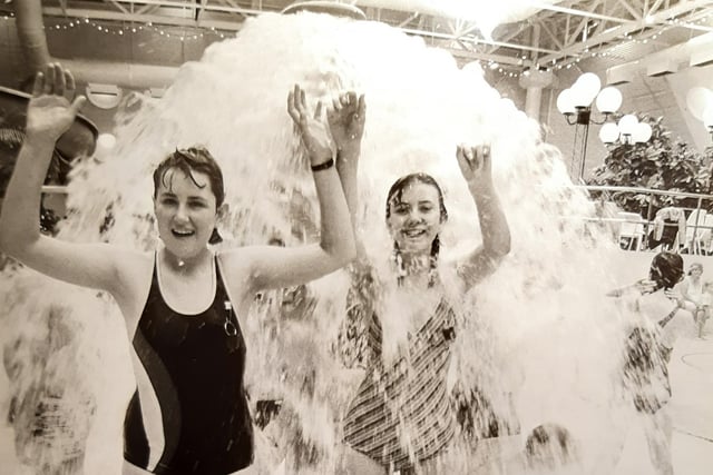 The powerful waterfall feature is still as popular today as it was in this photo from 1986