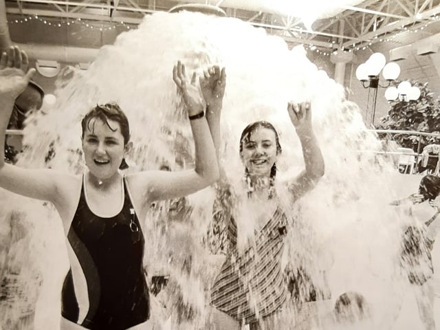 The powerful waterfall feature is still as popular today as it was in this photo from 1986