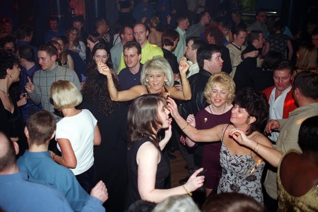 A packed dancefloor at Addisons in 1999