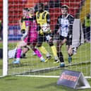 Harry Davis' header finds the net in AFC Fylde's draw at Gateshead Picture: AFC Fylde