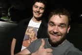 Me and my brother keeping spirits high after getting stranded