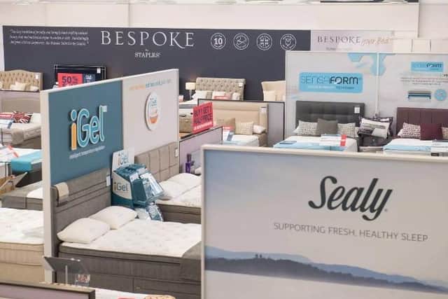 Inside the new Bensons for Beds outlet in Fleewood