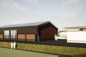Artist's impression of the sports hall (photo from Cassidy & Ashton)