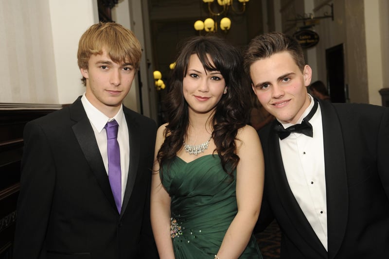 Hodgson High School prom - Tom Minns, April Keen and Marco Cetrulo.