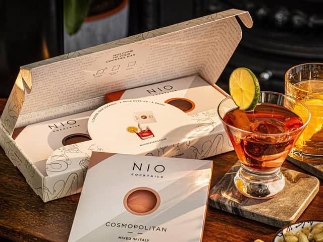 Unboxing of NIO Cocktails with eco-friendly packaging