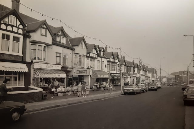 Red Bank Road in 1989, Sids Fancy Goods, Harts Bingo and Red Bank Bargains