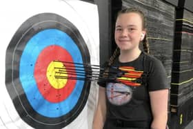 Archery star Evie Finnegan, 16, from Lytham