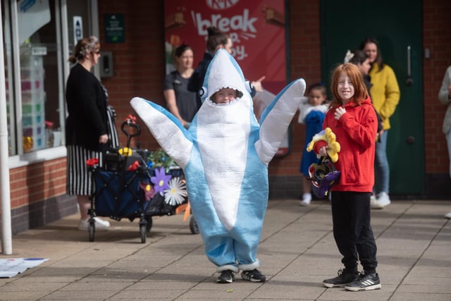 All manner of costumes were to be seen in the Kirkham and Wesham Club Day procession.